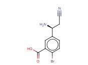 5-((1S)-1-AMINO-2-CYANOETHYL)-<span class='lighter'>2-BROMOBENZOIC</span> ACID