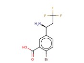 5-((1S)-1-AMINO-3,3,3-TRIFLUOROPROPYL)-<span class='lighter'>2-BROMOBENZOIC</span> ACID