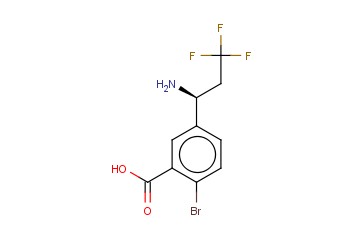 5-((1S)-1-AMINO-3,3,3-TRIFLUOROPROPYL)-<span class='lighter'>2-BROMOBENZOIC</span> ACID