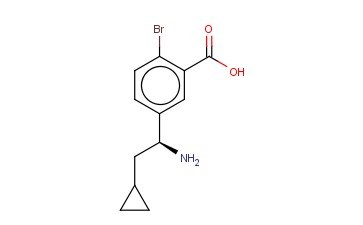 5-((1S)-1-AMINO-2-CYCLOPROPYLETHYL)-<span class='lighter'>2-BROMOBENZOIC</span> ACID