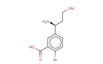 5-((1S)-1-AMINO-3-HYDROXYPROPYL)-<span class='lighter'>2-BROMOBENZOIC</span> ACID