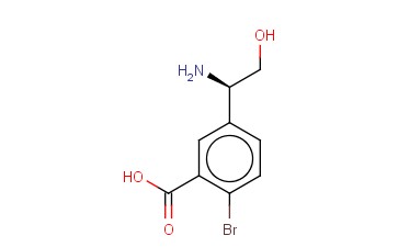 5-((1R)-1-AMINO-2-HYDROXYETHYL)-<span class='lighter'>2-BROMOBENZOIC</span> ACID