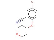 5-BROMO-2-(TETRAHYDRO-2H-PYRAN-4-YLOXY)BENZONITRILE