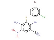 4-AMINO-2-(4-BROMO-2-CHLOROPHENYLAMINO)-3-FLUORO-5-NITROBENZONITRILE