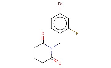 1-[(4-BROMO-2-FLUOROPHENYL)METHYL]PIPERIDINE-2,6-DIONE