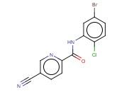 N-(5-BROMO-2-CHLOROPHENYL)-5-<span class='lighter'>CYANOPYRIDINE</span>-2-CARBOXAMIDE