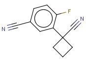 3-(1-CYANOCYCLOBUTYL)-<span class='lighter'>4-FLUOROBENZONITRILE</span>