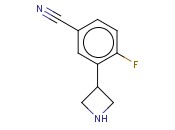 3-(AZETIDIN-3-YL)-<span class='lighter'>4-FLUOROBENZONITRILE</span>