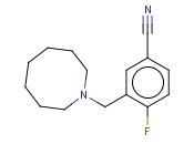 3-(AZOCAN-1-YLMETHYL)-<span class='lighter'>4-FLUOROBENZONITRILE</span>