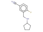 3-[(CYCLOPENTYLAMINO)METHYL]-<span class='lighter'>4-FLUOROBENZONITRILE</span>