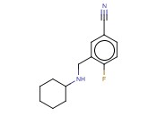 3-[(CYCLOHEXYLAMINO)METHYL]-<span class='lighter'>4-FLUOROBENZONITRILE</span>