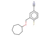 3-[(CYCLOHEPTYLOXY)METHYL]-<span class='lighter'>4-FLUOROBENZONITRILE</span>