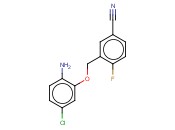 3-(2-AMINO-5-CHLOROPHENOXYMETHYL)-<span class='lighter'>4-FLUOROBENZONITRILE</span>