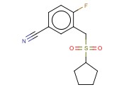 3-[(CYCLOPENTANESULFONYL)METHYL]-<span class='lighter'>4-FLUOROBENZONITRILE</span>
