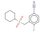 3-[(CYCLOHEXANESULFONYL)METHYL]-<span class='lighter'>4-FLUOROBENZONITRILE</span>