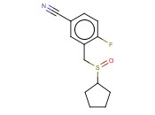 3-[(CYCLOPENTANESULFINYL)METHYL]-<span class='lighter'>4-FLUOROBENZONITRILE</span>