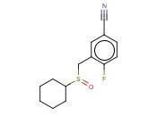 3-[(CYCLOHEXANESULFINYL)METHYL]-<span class='lighter'>4-FLUOROBENZONITRILE</span>
