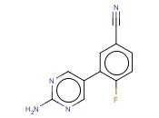 3-(2-AMINOPYRIMIDIN-5-YL)-<span class='lighter'>4-FLUOROBENZONITRILE</span>