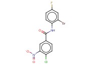 N-(2-BROMO-4-FLUOROPHENYL)-4-CHLORO-3-NITROBENZAMIDE