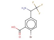 5-(1-AMINO-2,2,2-TRIFLUOROETHYL)-<span class='lighter'>2-BROMOBENZOIC</span> ACID