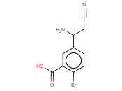 5-(1-AMINO-2-CYANOETHYL)-<span class='lighter'>2-BROMOBENZOIC</span> ACID