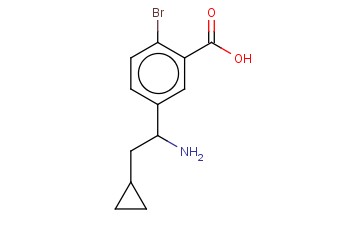 5-(1-AMINO-2-CYCLOPROPYLETHYL)-<span class='lighter'>2-BROMOBENZOIC</span> ACID