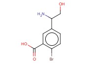 5-(1-AMINO-2-HYDROXYETHYL)-<span class='lighter'>2-BROMOBENZOIC</span> ACID