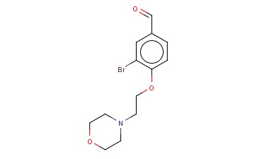 3 -溴-4 - (2 -吗啉代<span class='lighter'>乙</span><span class='lighter'>氧基</span>)<span class='lighter'>苯</span><span class='lighter'>甲醛</span>