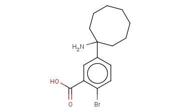5-(AMINOCYCLOOCTYL)-<span class='lighter'>2-BROMOBENZOIC</span> ACID