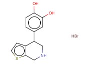 4-(3,4-DIHYDROXYPHENYL)-4,5,6,7-TETRAHYDROTHIENO[2,3-C]PYRIDINE <span class='lighter'>HYDROBROMIDE</span>