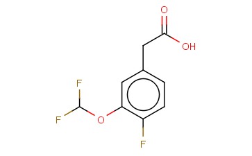 3-(DIFLUOROMETHOXY)-4-<span class='lighter'>FLUOROPHENYLACETIC</span> ACID