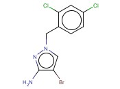 1-[(2,4-DICHLOROPHENYL)METHYL]-4-<span class='lighter'>BROMOPYRAZOLE</span>-3-YLAMINE