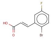 2-溴-5-氟代<span class='lighter'>肉桂酸</span>
