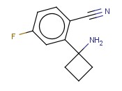 2-(1-AMINOCYCLOBUTYL)-<span class='lighter'>4-FLUOROBENZONITRILE</span>