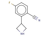 2-(AZETIDIN-3-YL)-<span class='lighter'>4-FLUOROBENZONITRILE</span>