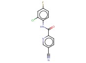 N-(2-CHLORO-4-FLUOROPHENYL)-5-<span class='lighter'>CYANOPYRIDINE</span>-2-CARBOXAMIDE