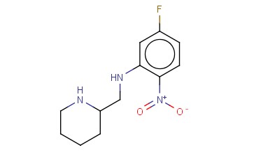 5-FLUORO-2-NITRO-N-(PIPERIDIN-2-YLMETHYL)ANILINE