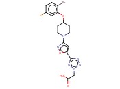 2H-四唑乙酸,5-[3-[4-(2-溴-5-氟苯氧基)-1-<span class='lighter'>哌啶</span>基]-5-<span class='lighter'>异</span>恶唑]