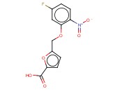 5-[(5-FLUORO-2-NITROPHENOXY)METHYL]-<span class='lighter'>2-FUROIC</span> ACID