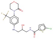 5-氯-N-[2-羟基-3-[[4-(3-氧代-4-<span class='lighter'>吗</span><span class='lighter'>啉</span><span class='lighter'>基</span>)-3-(三氟甲基)苯基]氨基]丙基]-2-噻吩羧胺
