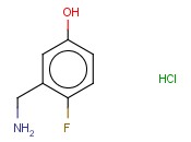 2-FLUORO-5-<span class='lighter'>HYDROXYBENZYLAMINE</span> HYDROCHLORIDE