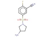 5-(3-AMINOPYRROLIDINE-1-SULFONYL)-<span class='lighter'>2-FLUOROBENZONITRILE</span>