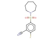 5-(AZEPANE-1-SULFONYL)-<span class='lighter'>2-FLUOROBENZONITRILE</span>