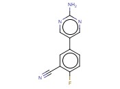 5-(2-AMINOPYRIMIDIN-5-YL)-<span class='lighter'>2-FLUOROBENZONITRILE</span>