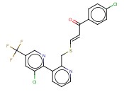 1-(4-CHLOROPHENYL)-3-(((3-CHLORO-5-(TRIFLUOROMETHYL)-2-PYRIDINYL)-2-PYRIDINYL)METHYL)SULFANYL)-2-PROPEN-1-ONE