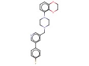 1-(2,3-二氢-1,4-苯并二恶烷-5-<span class='lighter'>基</span>)-4-[[5-(4-氟苯基)-3-<span class='lighter'>吡啶基</span>]<span class='lighter'>甲基</span>]哌嗪