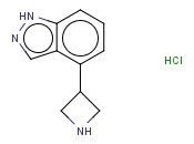 1H-INDAZOLE, 4-(3-AZETIDINYL)-, HYDROCHLORIDE