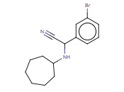 2-(<span class='lighter'>3-BROMOPHENYL</span>)-2-(CYCLOHEPTYLAMINO)ACETONITRILE