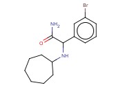2-(<span class='lighter'>3-BROMOPHENYL</span>)-2-(CYCLOHEPTYLAMINO)ACETAMIDE