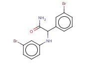 2-(<span class='lighter'>3-BROMOPHENYL</span>)-2-[(<span class='lighter'>3-BROMOPHENYL</span>)AMINO]ACETAMIDE
